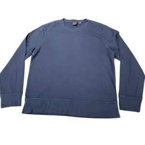 Armani Exchange Mens Long Sleeve Crew Neck Sweatshirt Size XL Navy MSRP: $78.50
